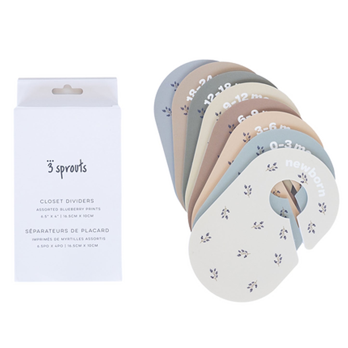 closet dividers (newborn to 24 months) - blueberry