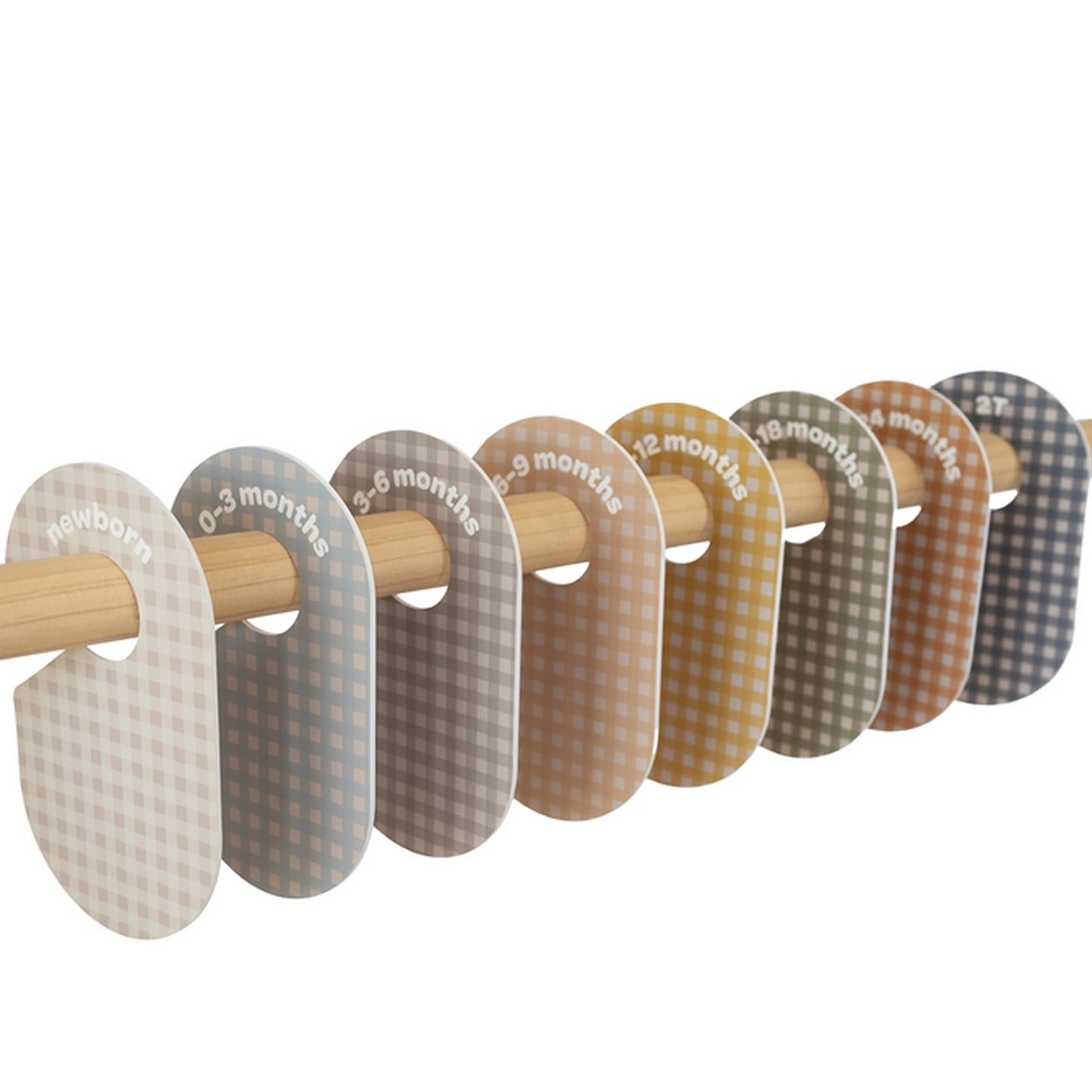 closet dividers (newborn to 24 months) - gingham