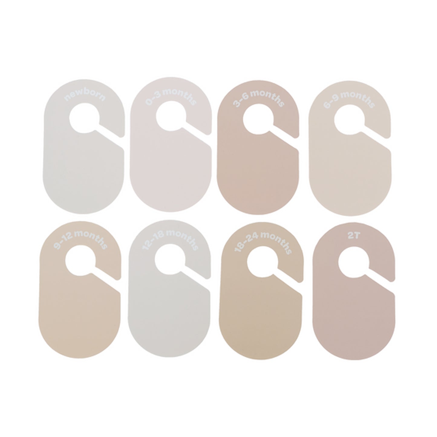 closet dividers (newborn to 24 months) - neutral