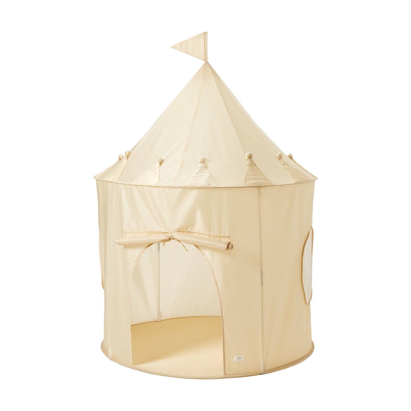 beige recycled fabric play tent