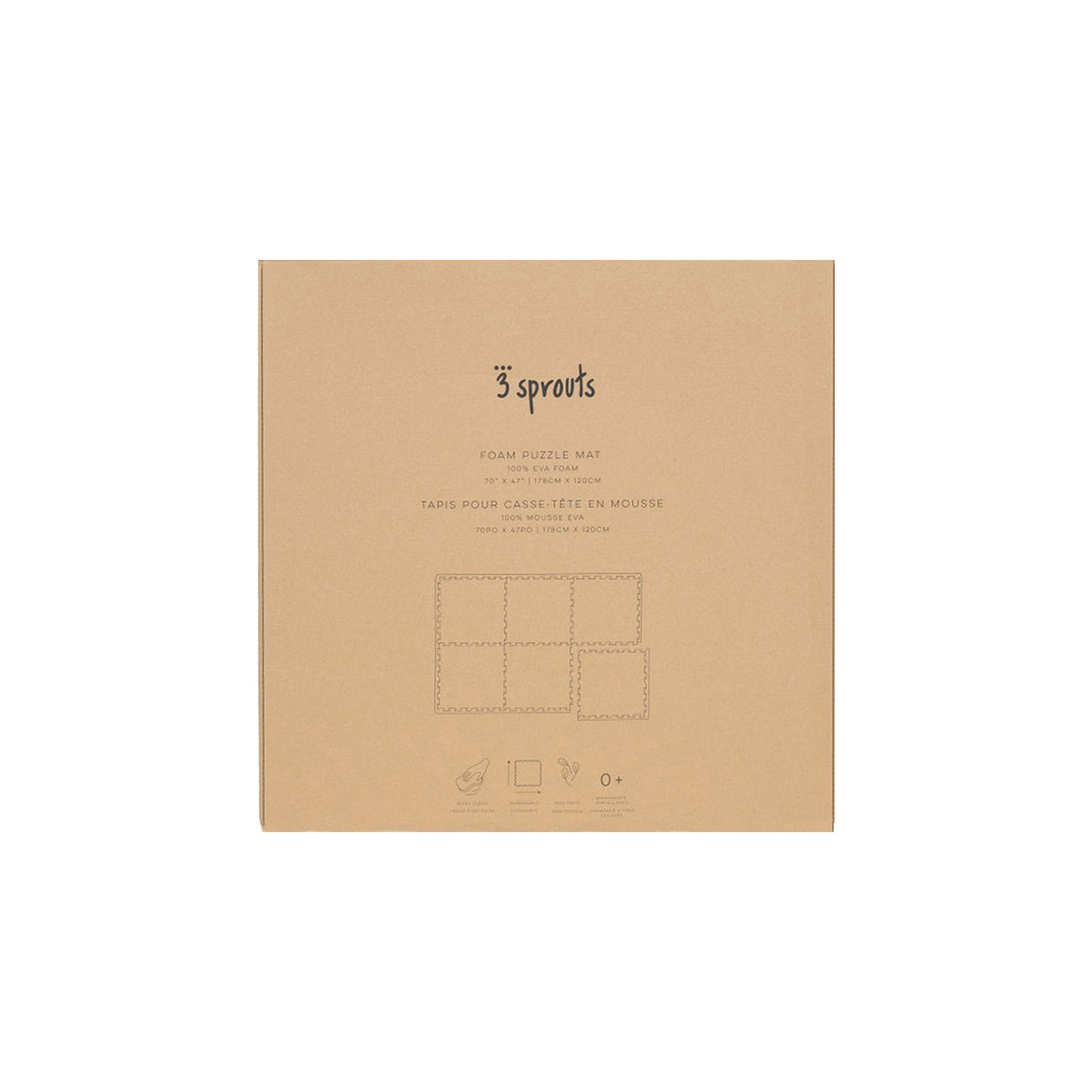 seafoam EVA foam play mat