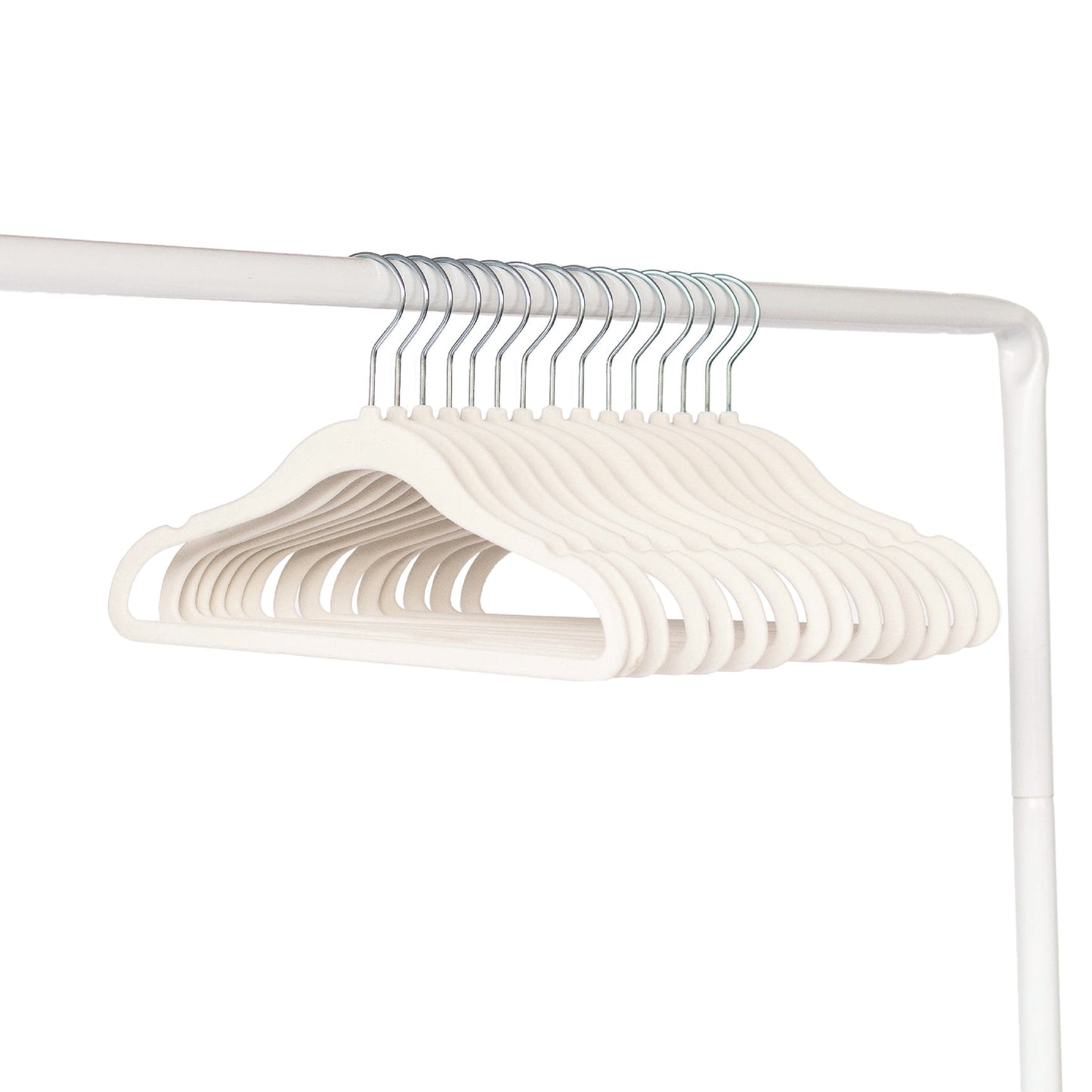 cream velvet non-slip hangers (30 per set)