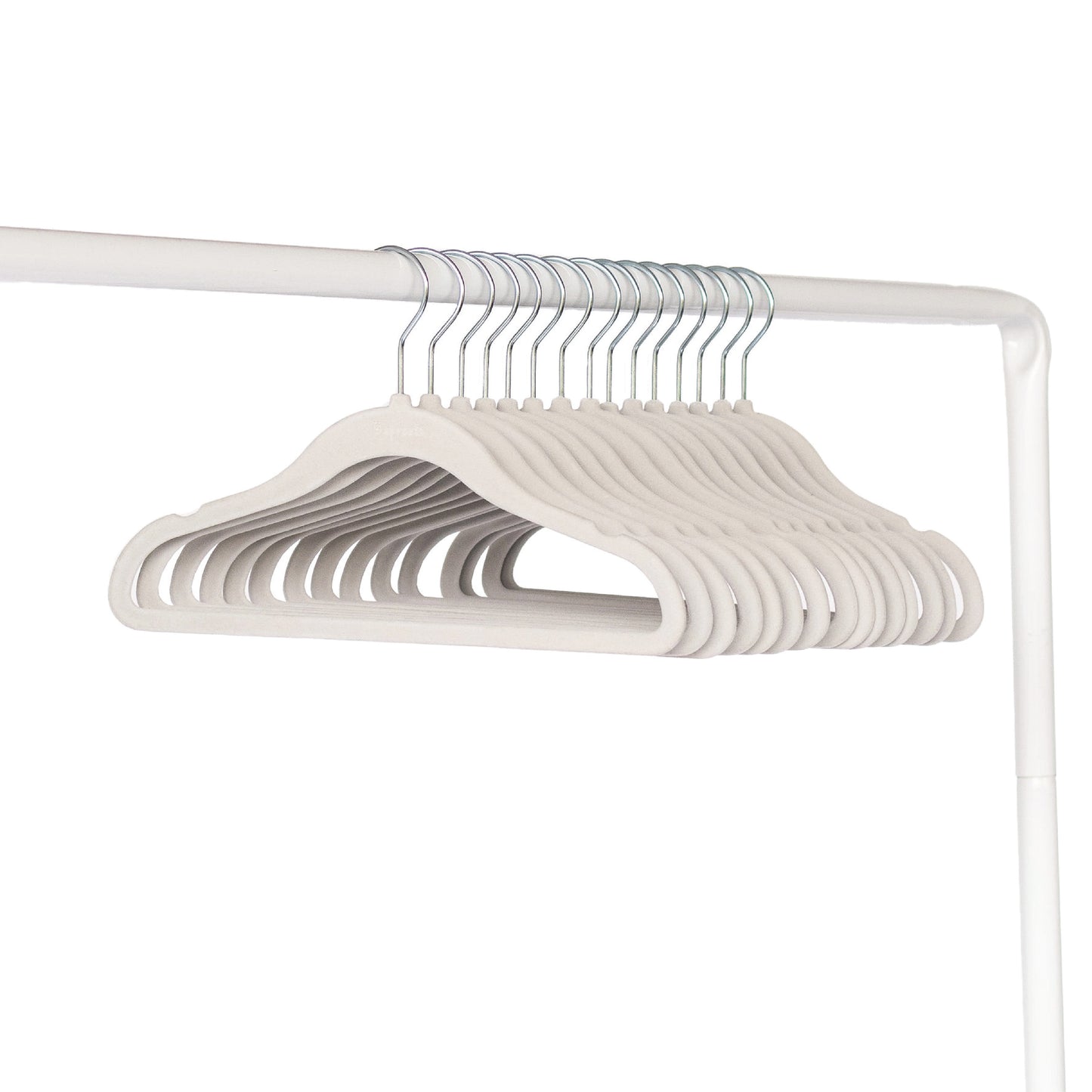 gray velvet non-slip hangers (30 per set)