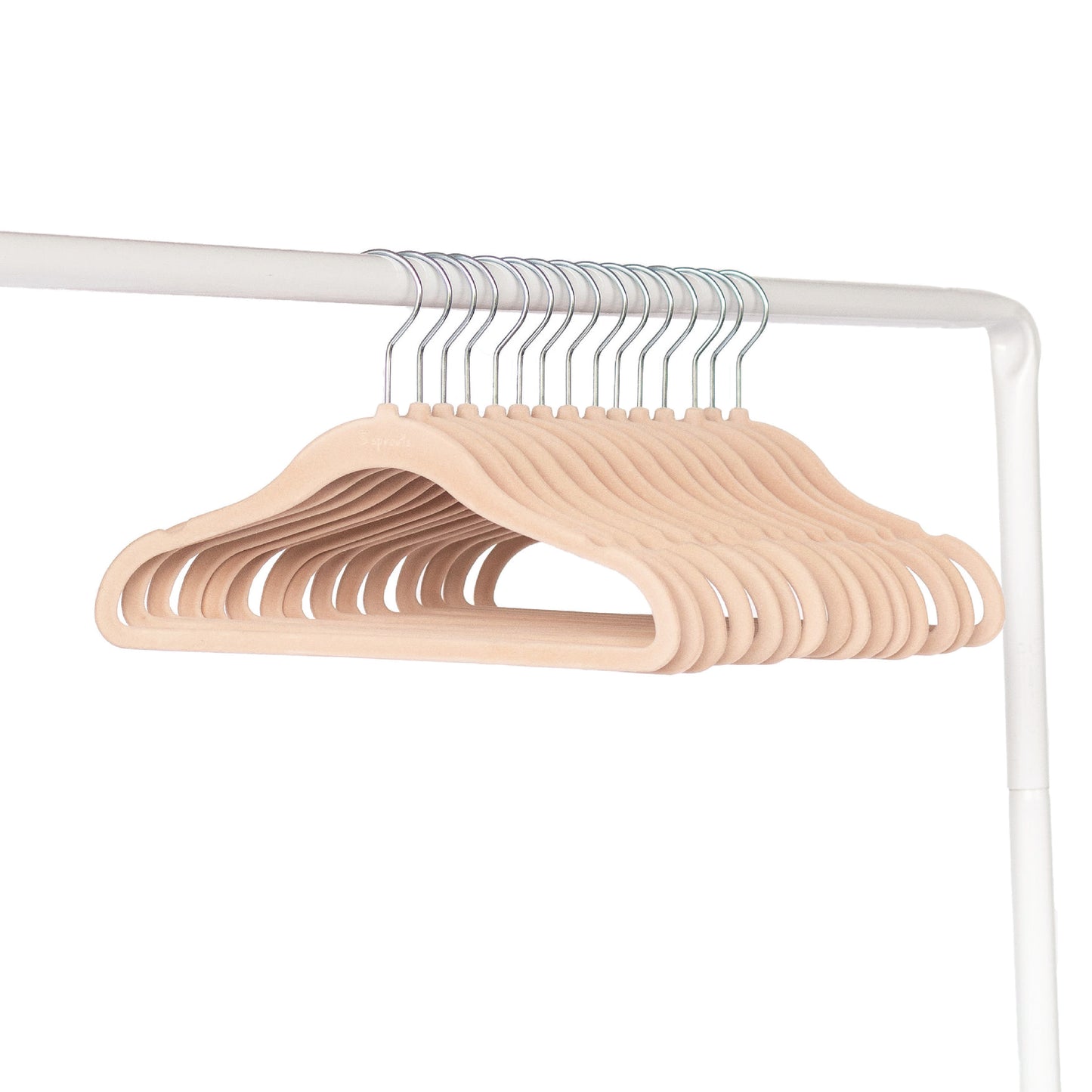 hazelnut velvet non-slip hangers (30 per set)