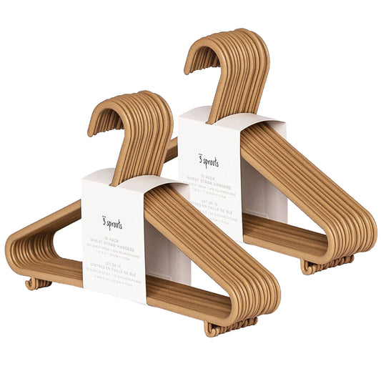 brown wheat straw hangers (30 per set)