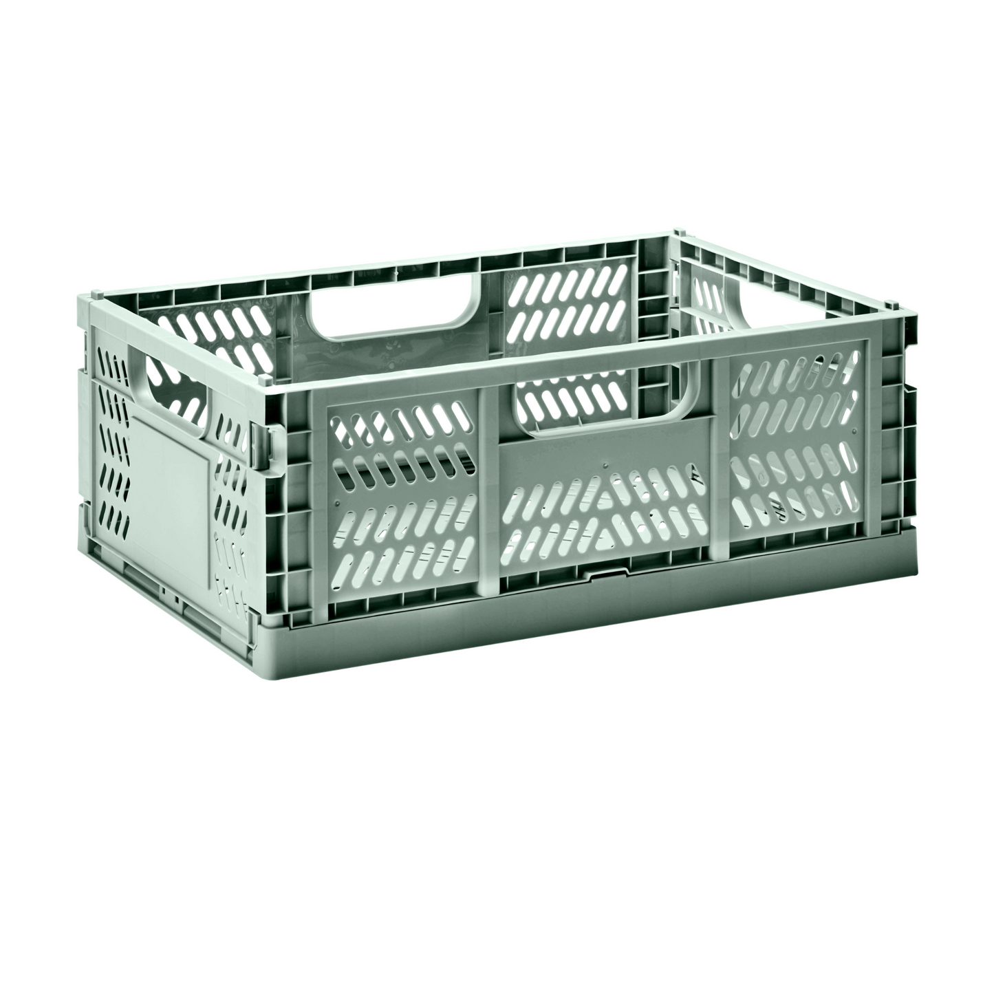 modern folding crate - green - 2 sizes available