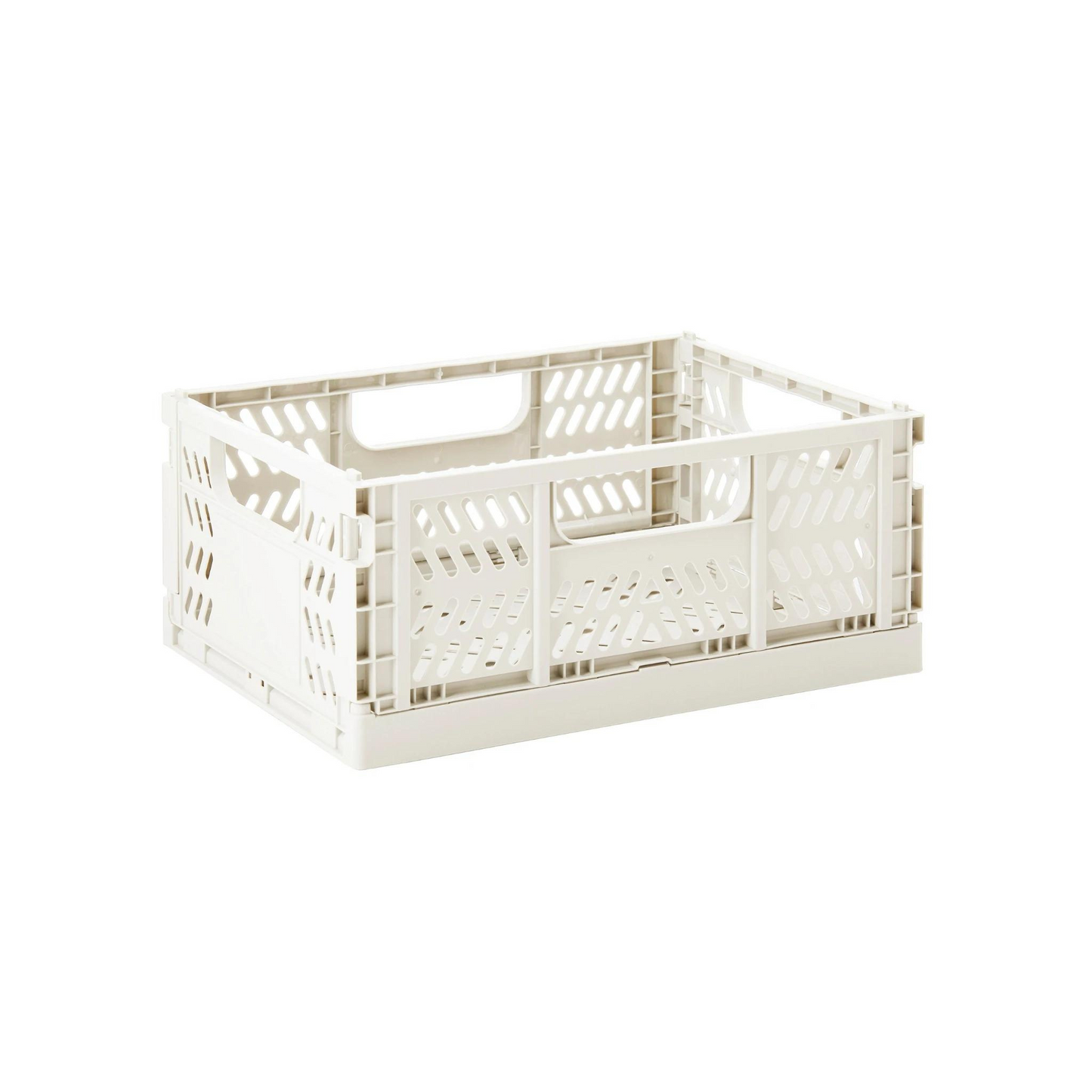 modern folding crate - cream - 2 sizes available