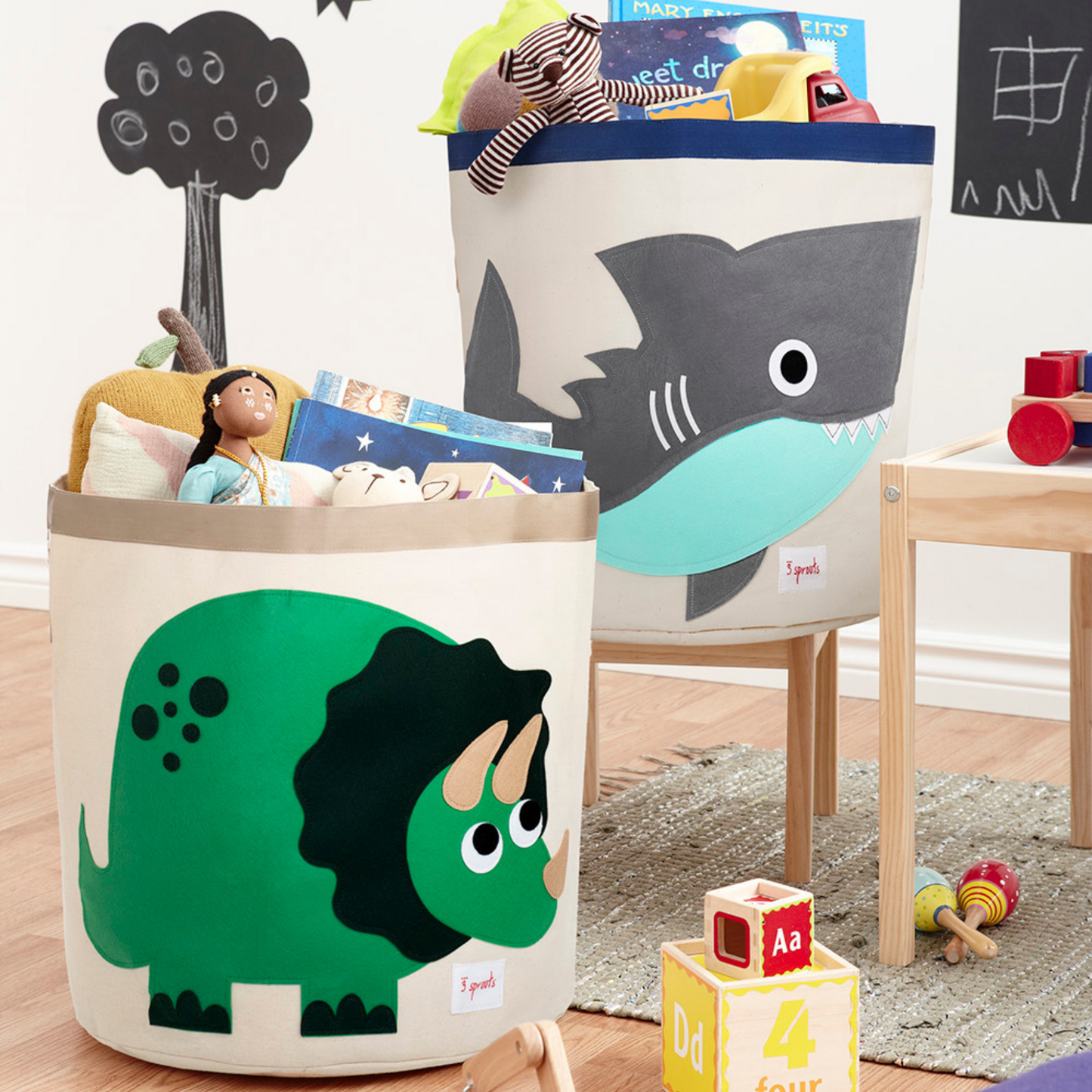 dinosaur storage bin