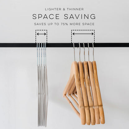 gray adult velvet non-slip hangers (30 per set)