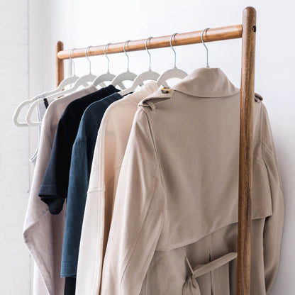 gray adult velvet non-slip hangers (30 per set)