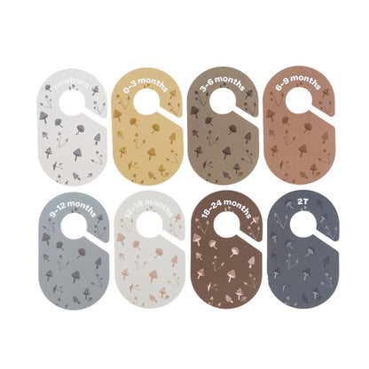 closet dividers (newborn to 24 months) - mushroom