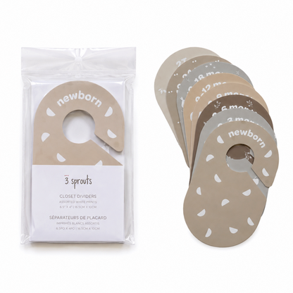closet dividers (newborn to 24 months) - mixed