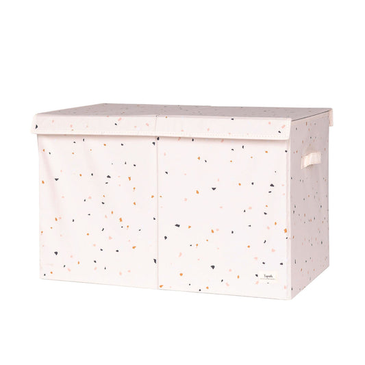 Black Polka Dots on White Small Plastic Storage Bin 6 Pack - by TCR