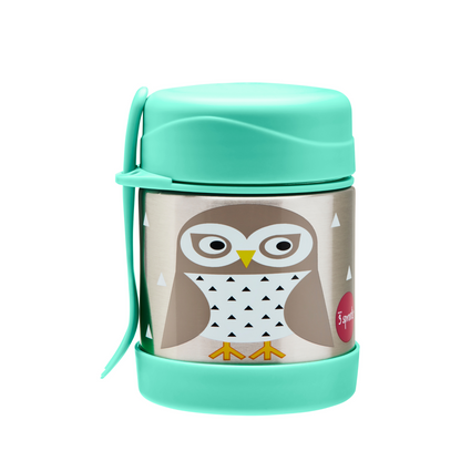 owl stainless steel food jar