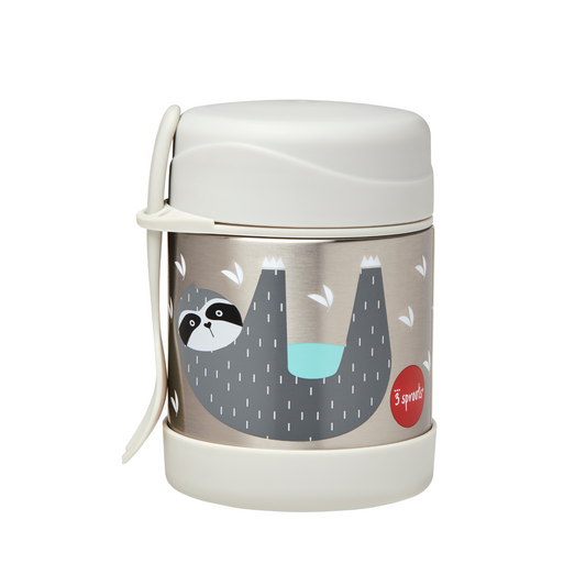 sloth stainless steel food jar