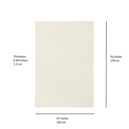 cream EVA foam play mat