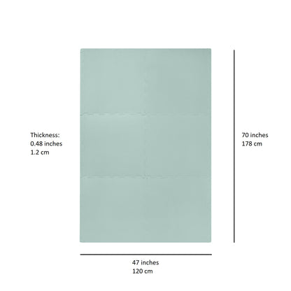 seafoam EVA foam play mat