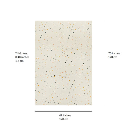 terrazzo cream EVA foam play mat
