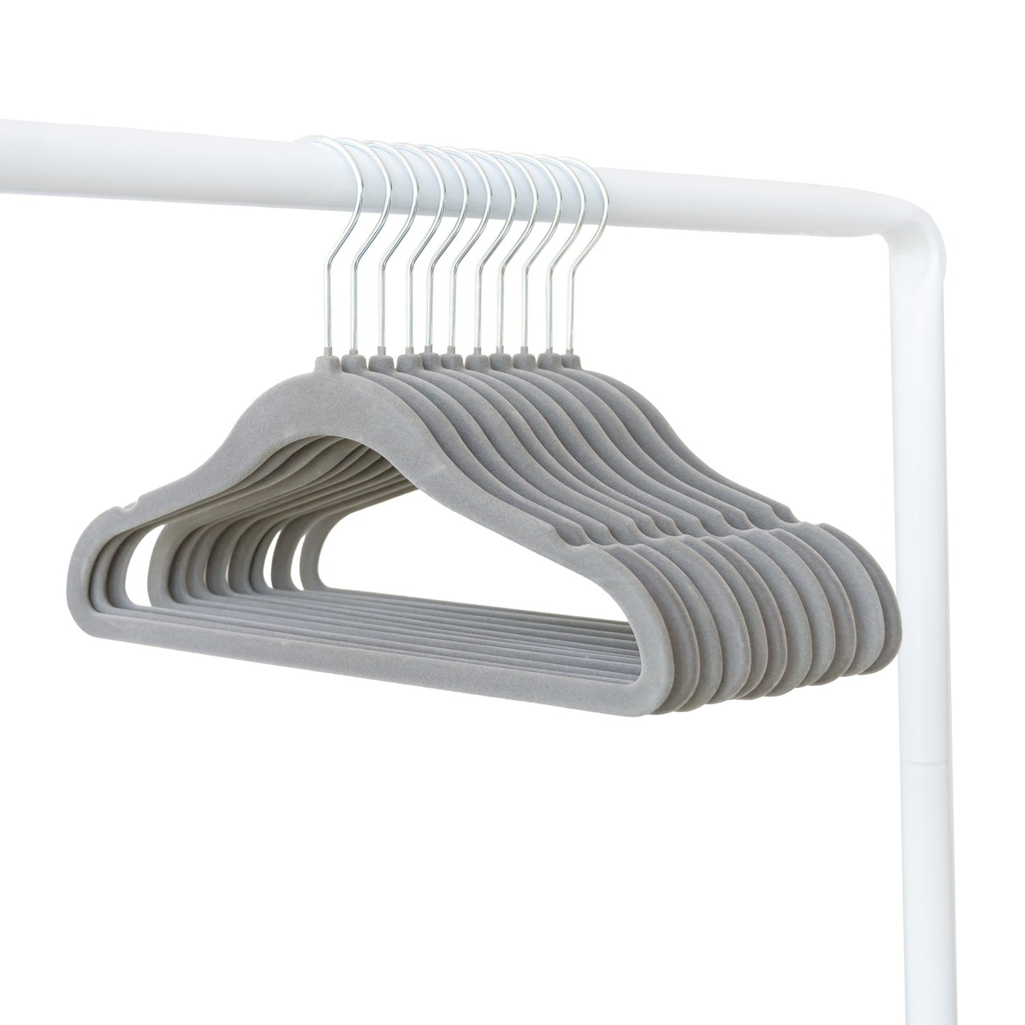 dark gray velvet non-slip hangers (30 per set) for children/baby