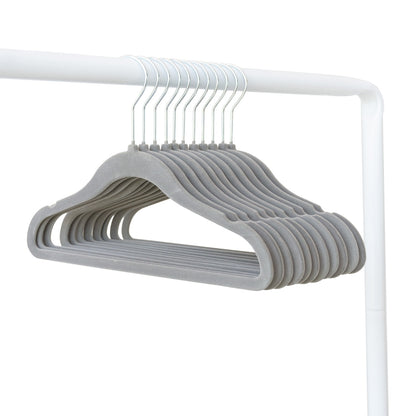 dark gray velvet non-slip hangers (30 per set) for children/baby