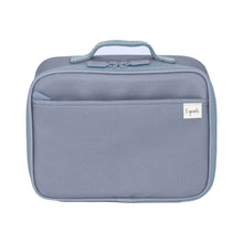 Load image into Gallery viewer, blue recycled fabric lunch bag
