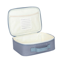 Load image into Gallery viewer, blue recycled fabric lunch bag
