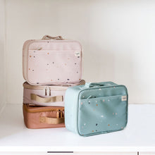 Load image into Gallery viewer, terrazzo green recycled fabric lunch bag
