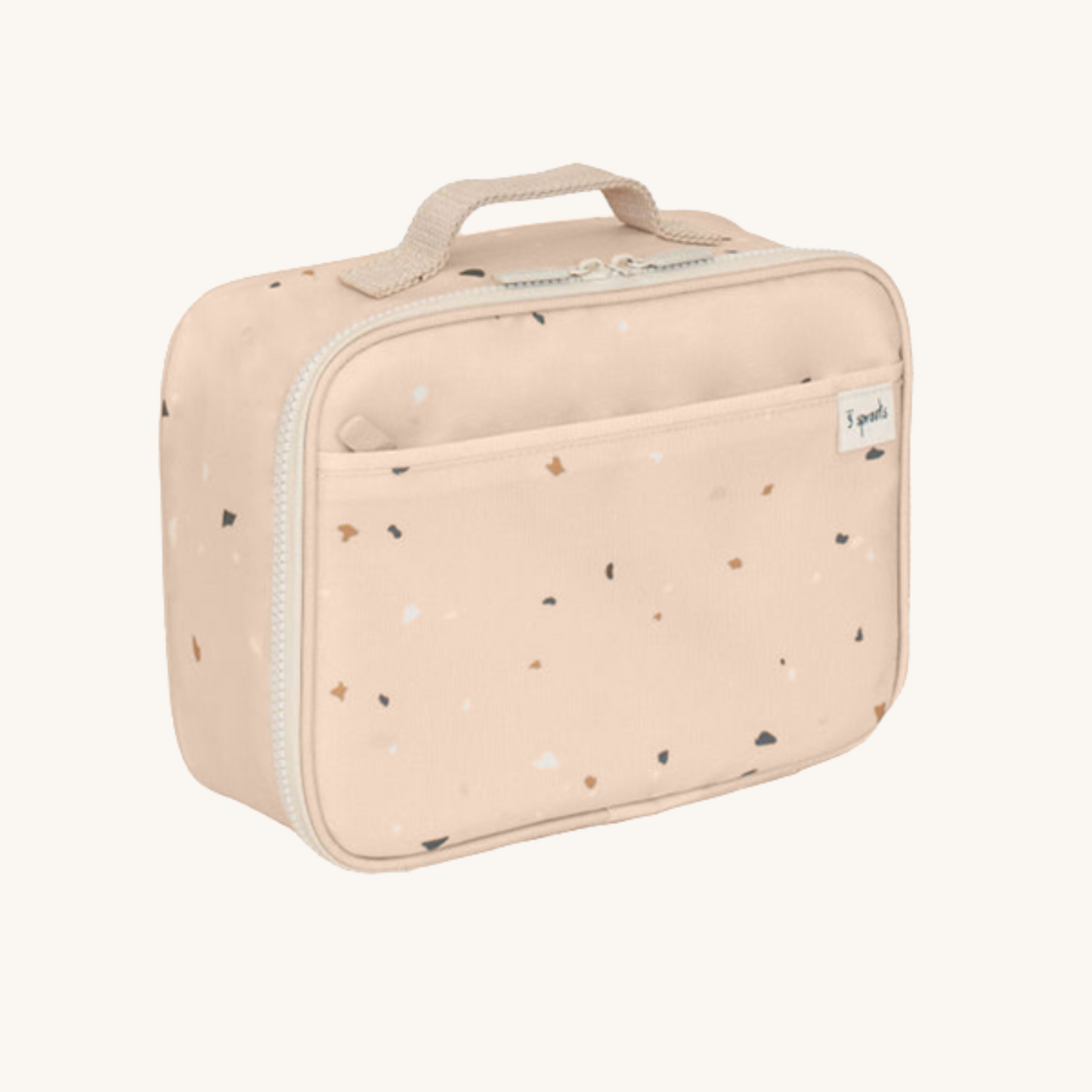terrazzo sand recycled fabric lunch bag