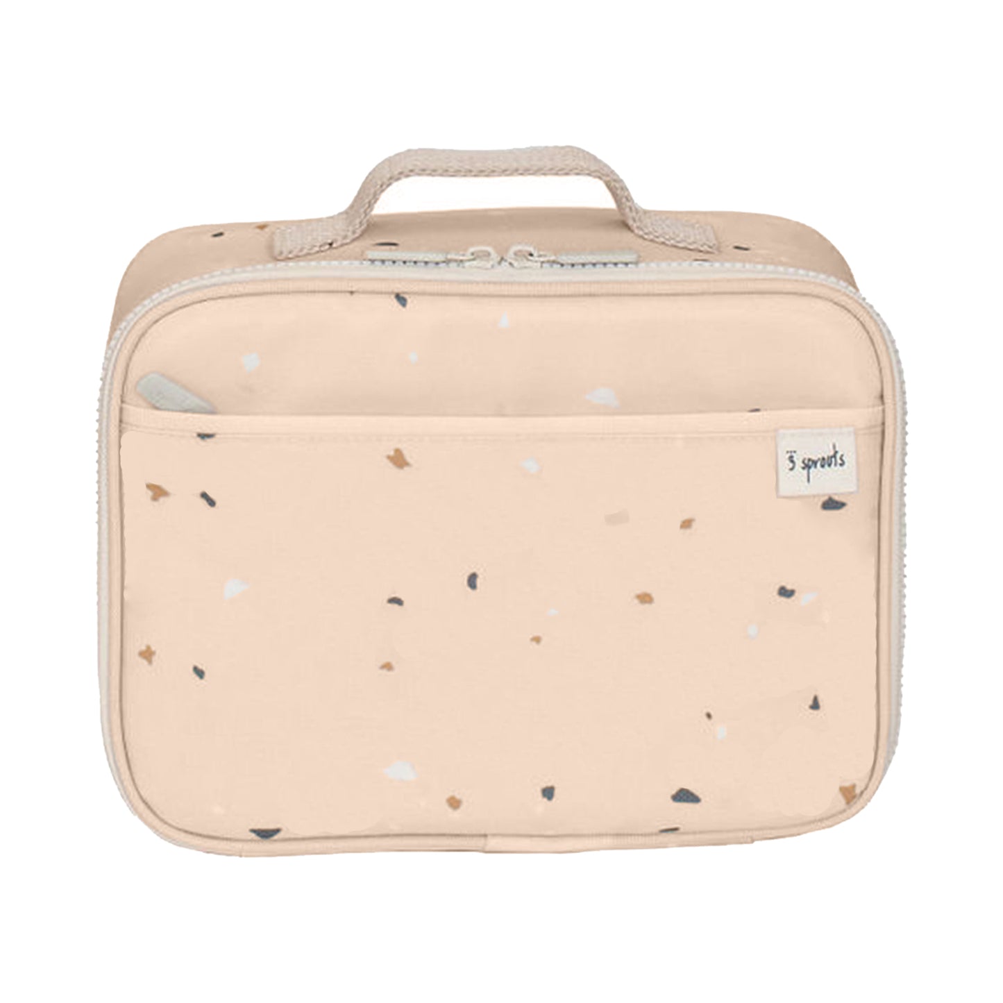 terrazzo sand recycled fabric lunch bag