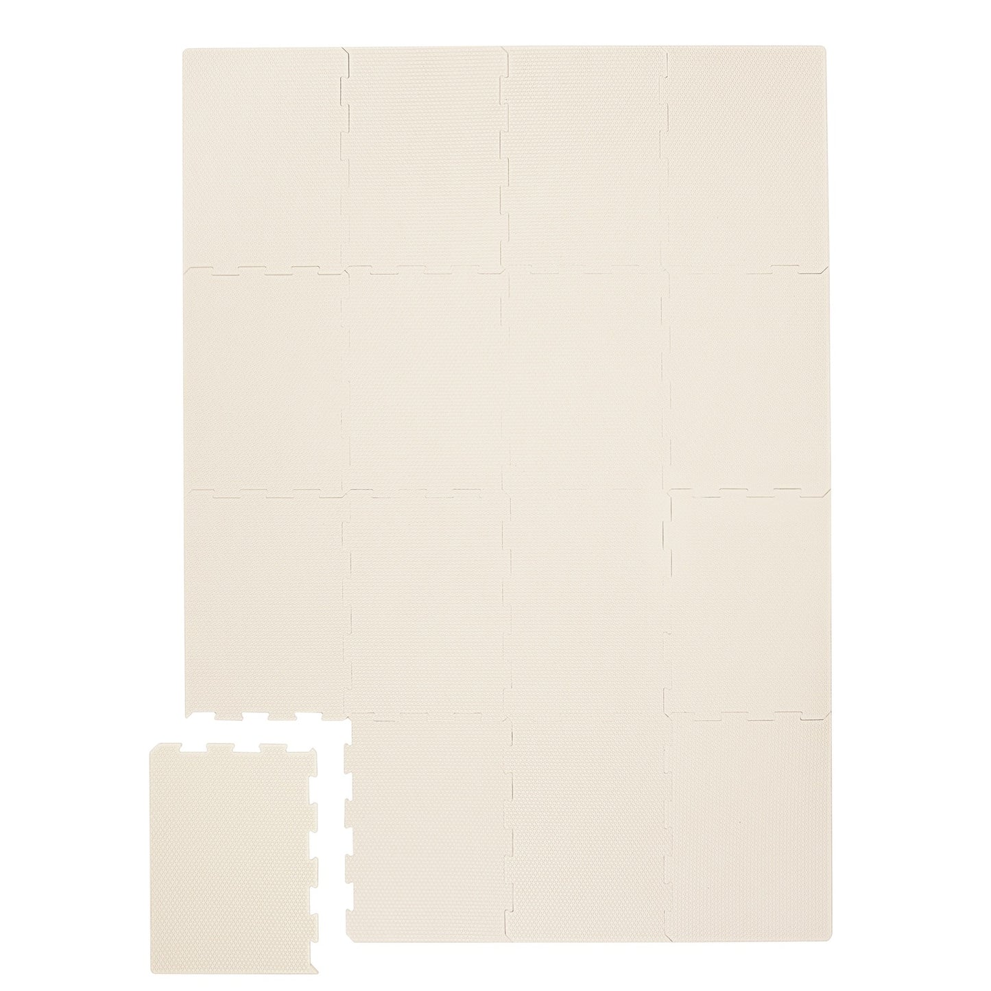 cream EVA foam puzzle mat
