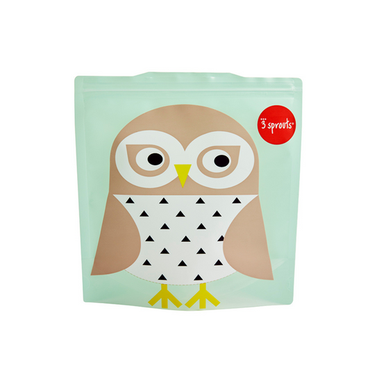 owl sandwich bag (2 pack)