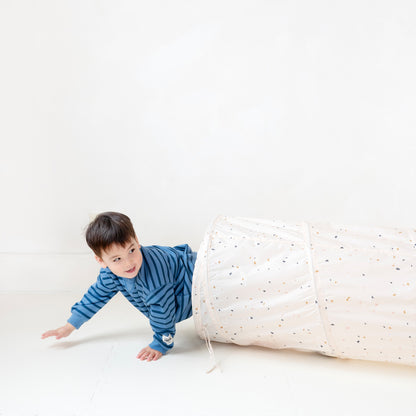 terrazzo beige recycled fabric play tunnel