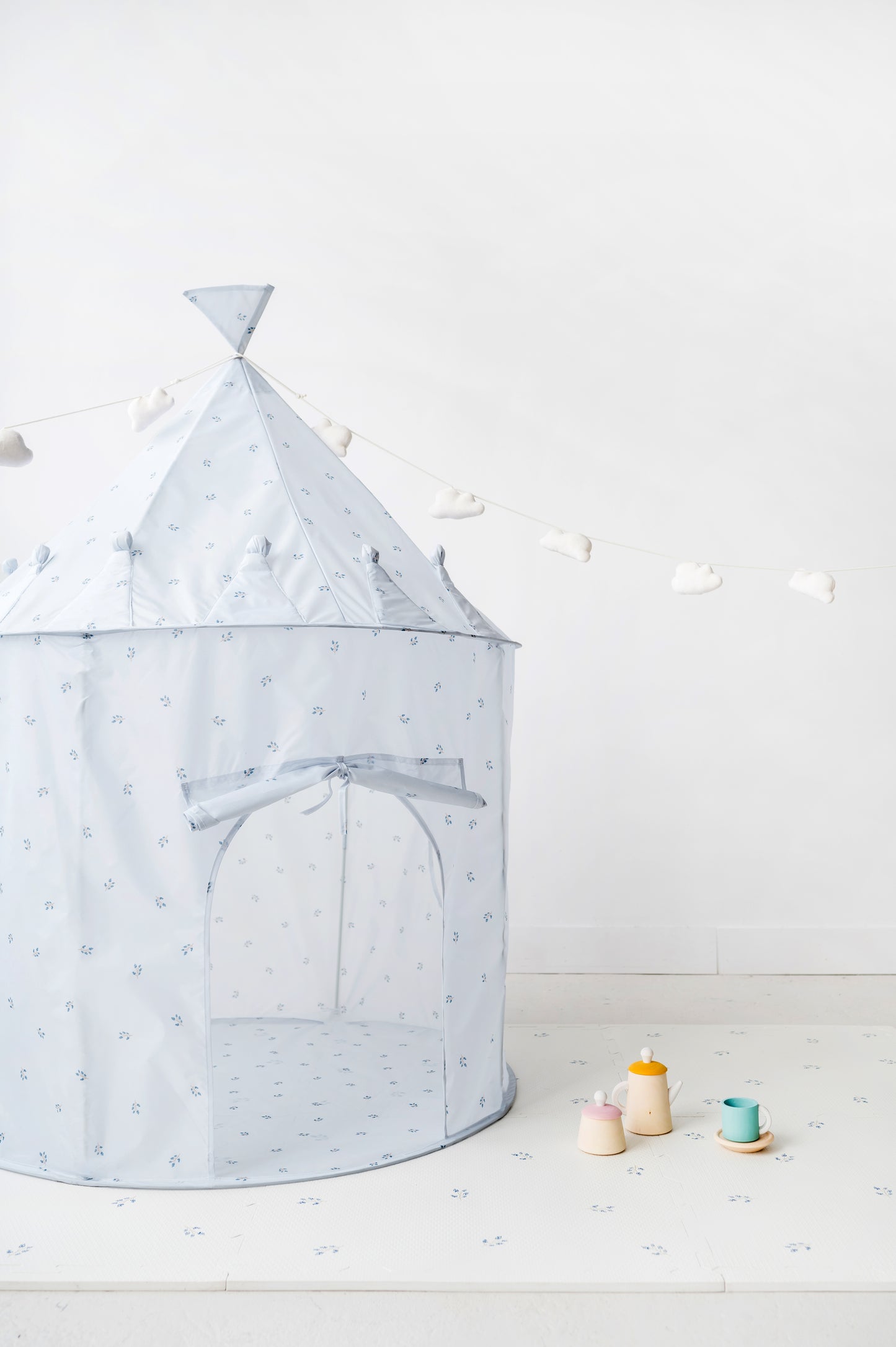 blueberry mist recycled fabric play tent