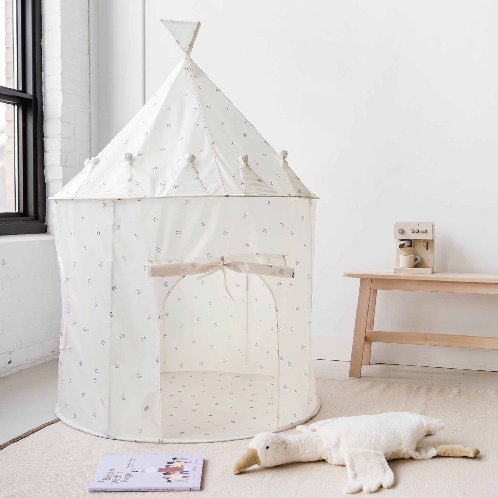 pop up play tent b&m blueberry taupe recycled fabric play tent – 3sprouts.com