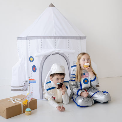 white spaceship play tent