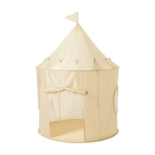 beige recycled fabric play tent