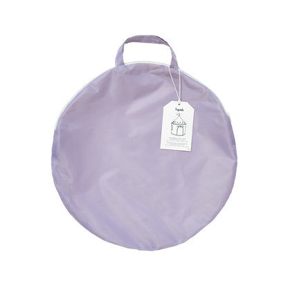 purple recycled fabric play tent