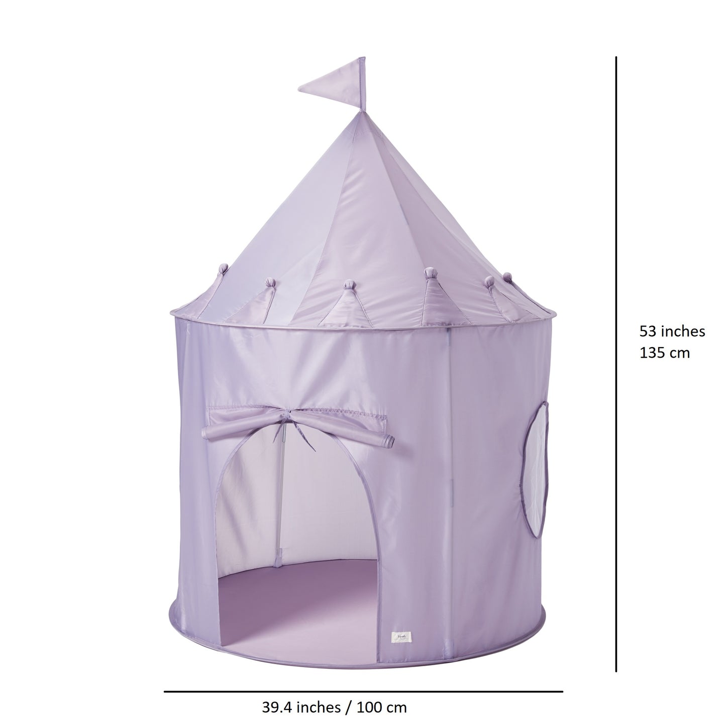 purple recycled fabric play tent