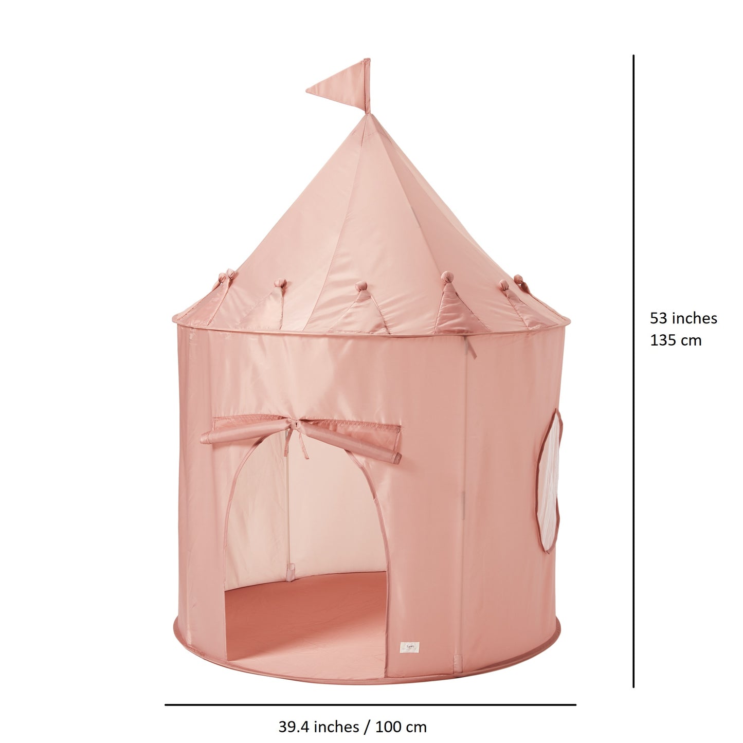 pink recycled fabric play tent –