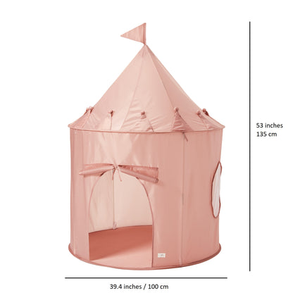 pink recycled fabric play tent
