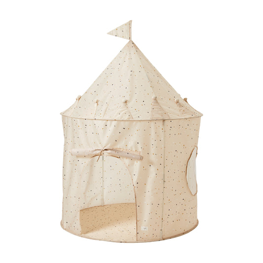 terrazzo beige recycled fabric play tent