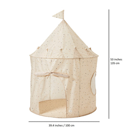 terrazzo beige recycled fabric play tent