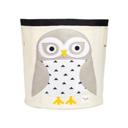 snowy owl storage bin