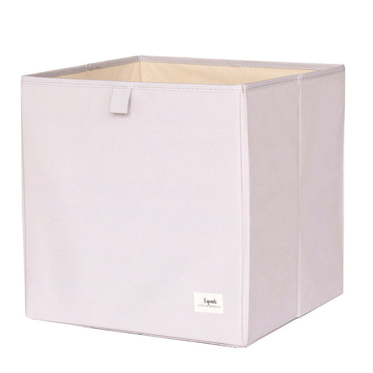 gray recycled fabric storage box