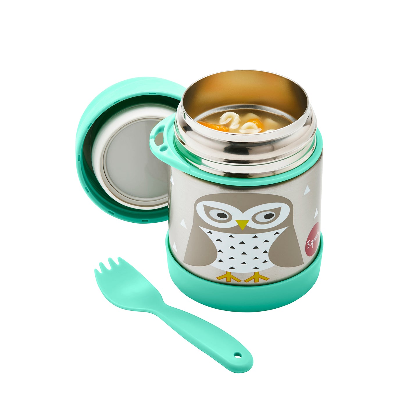 owl stainless steel food jar