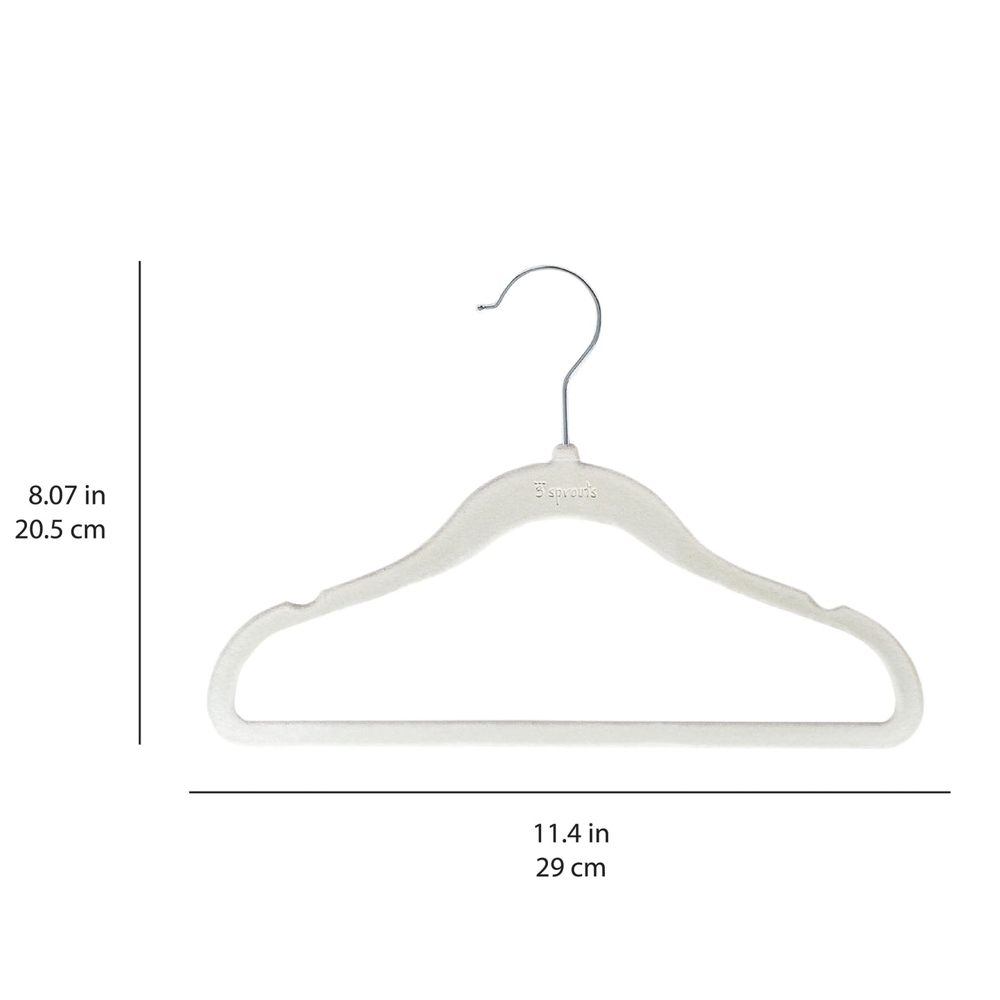 green velvet non-slip hangers (30 per set)