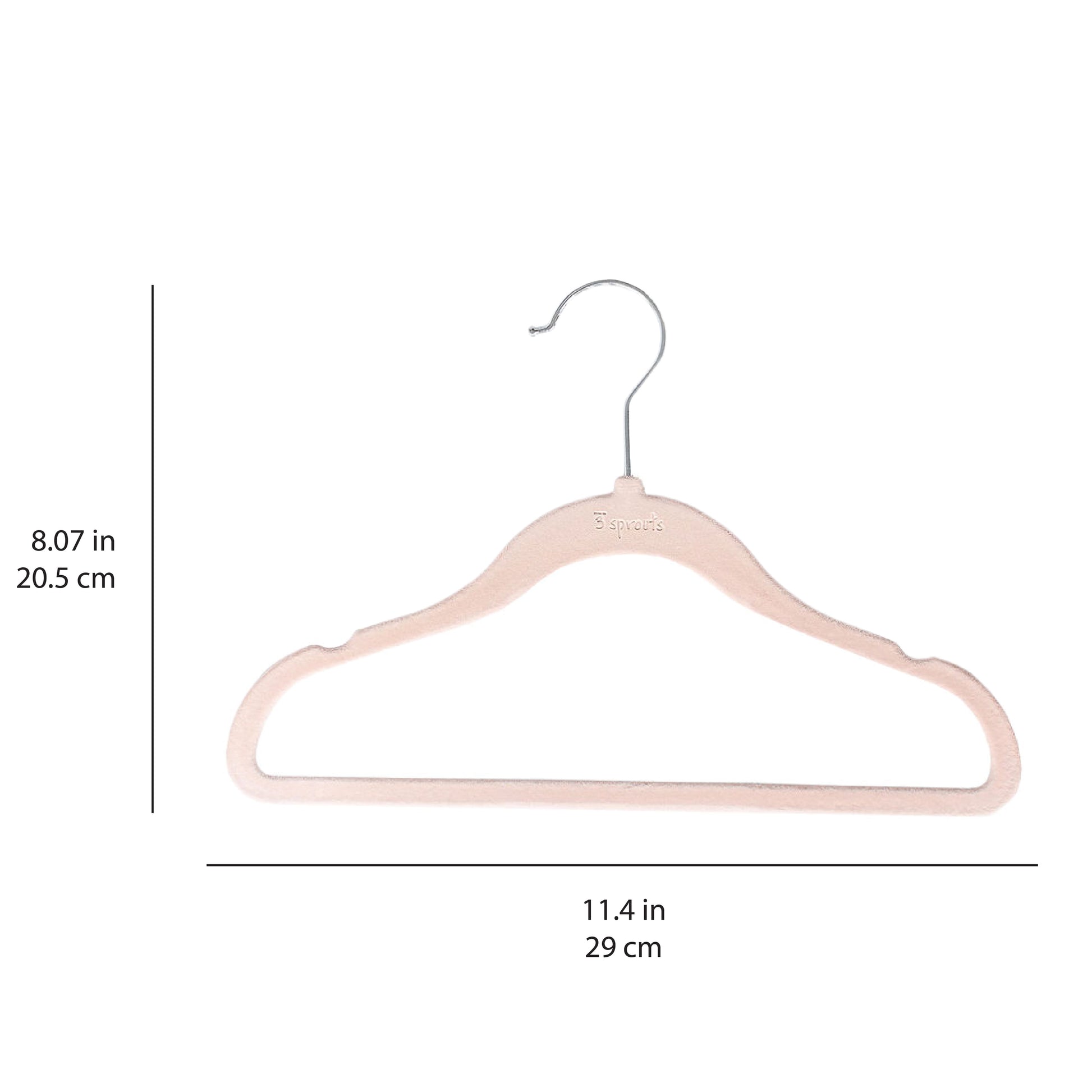 Non Slip Velvet Clothing Hangers, 50 Pack, Pink - AliExpress