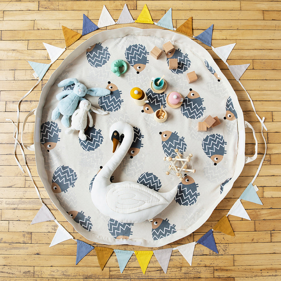 hedgehog play mat bag