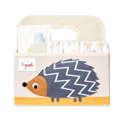 hedgehog diaper caddy