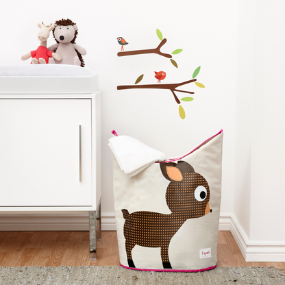 deer laundry hamper